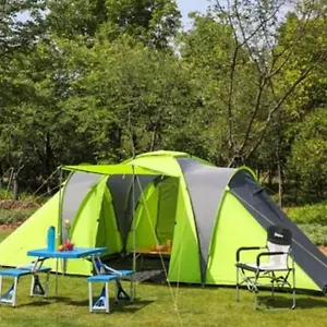 Tente 3 Chambres, Petit Familial Vue Tente de luxe